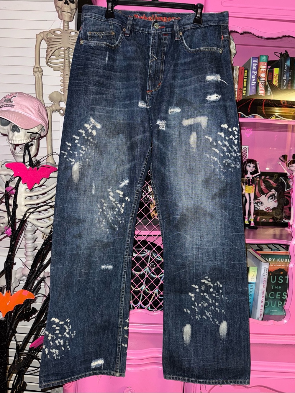 VTG Y2K Inkslingers distressed jeans size 36